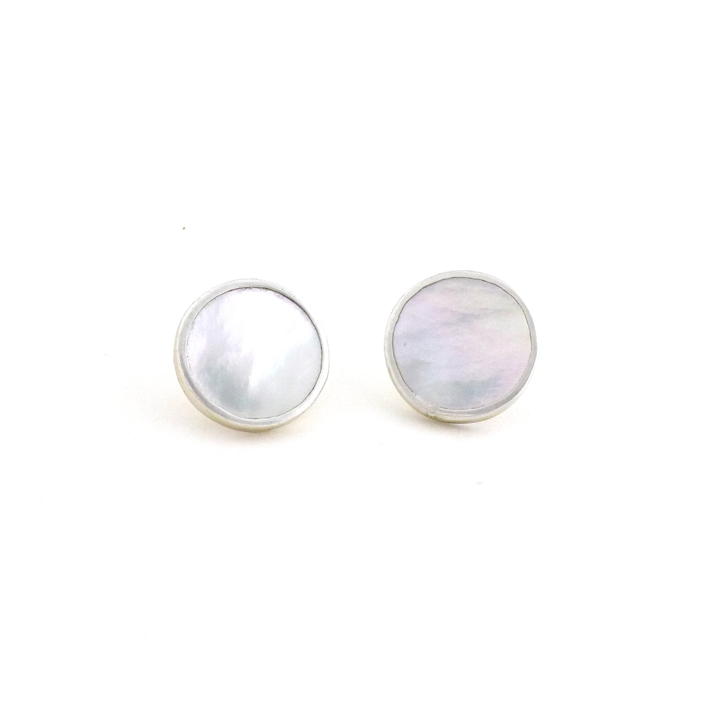 Mother of Pearl Double Full Moon Earrings