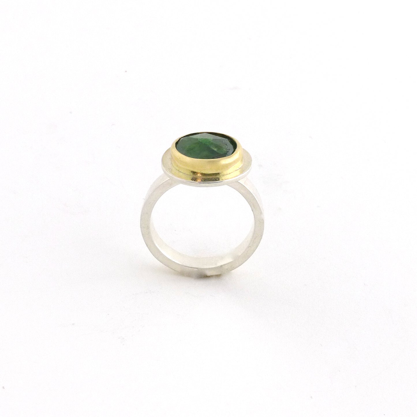 Faceted Tsavorite Ring