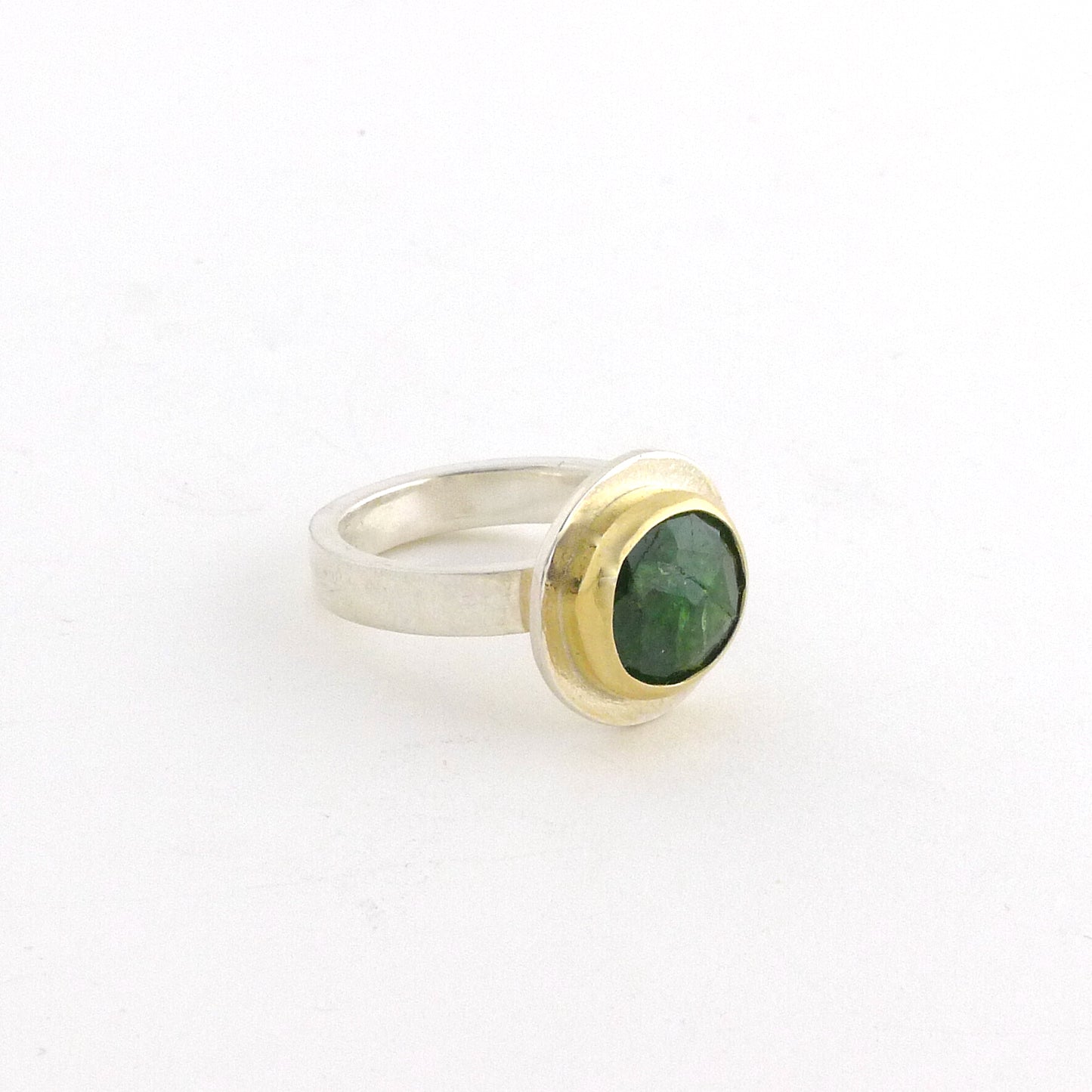Faceted Tsavorite Ring