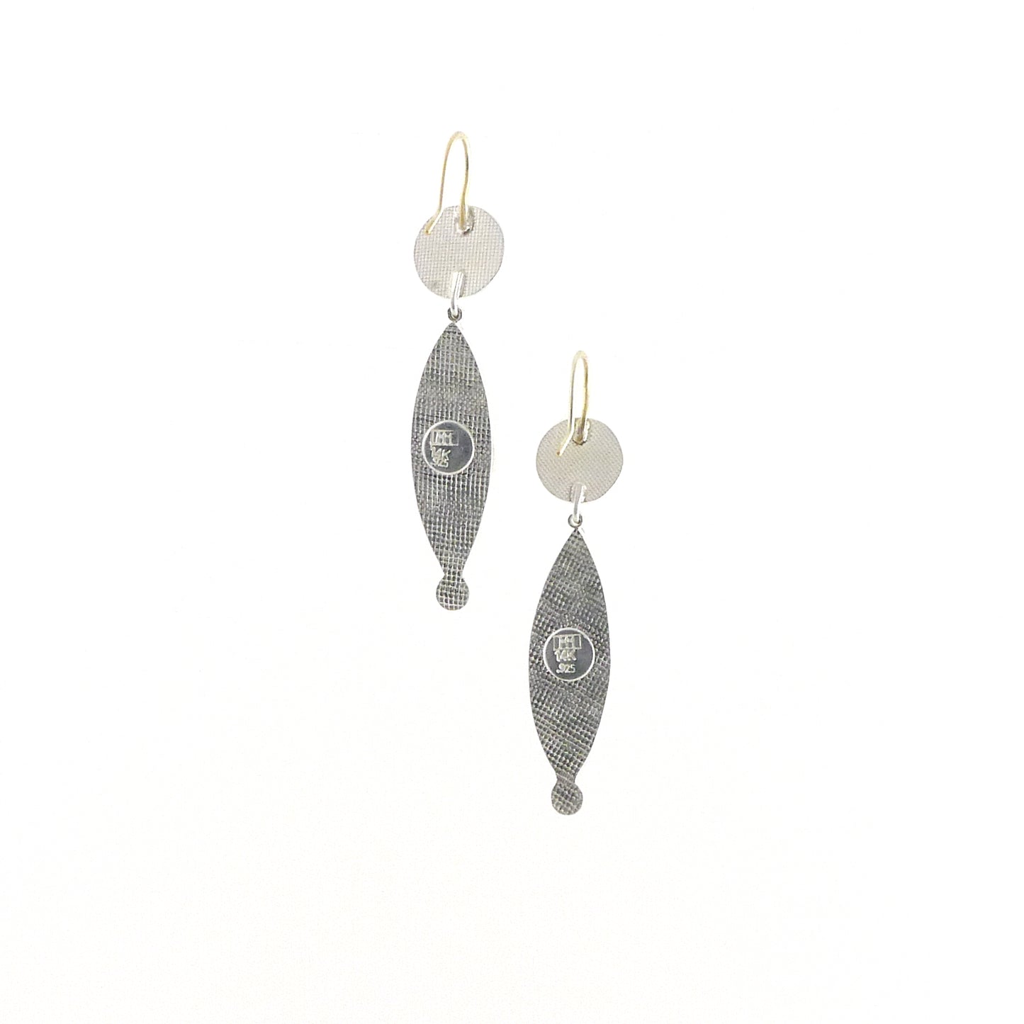 Faceted Tanzanite and Rainbow Moonstone Earrings