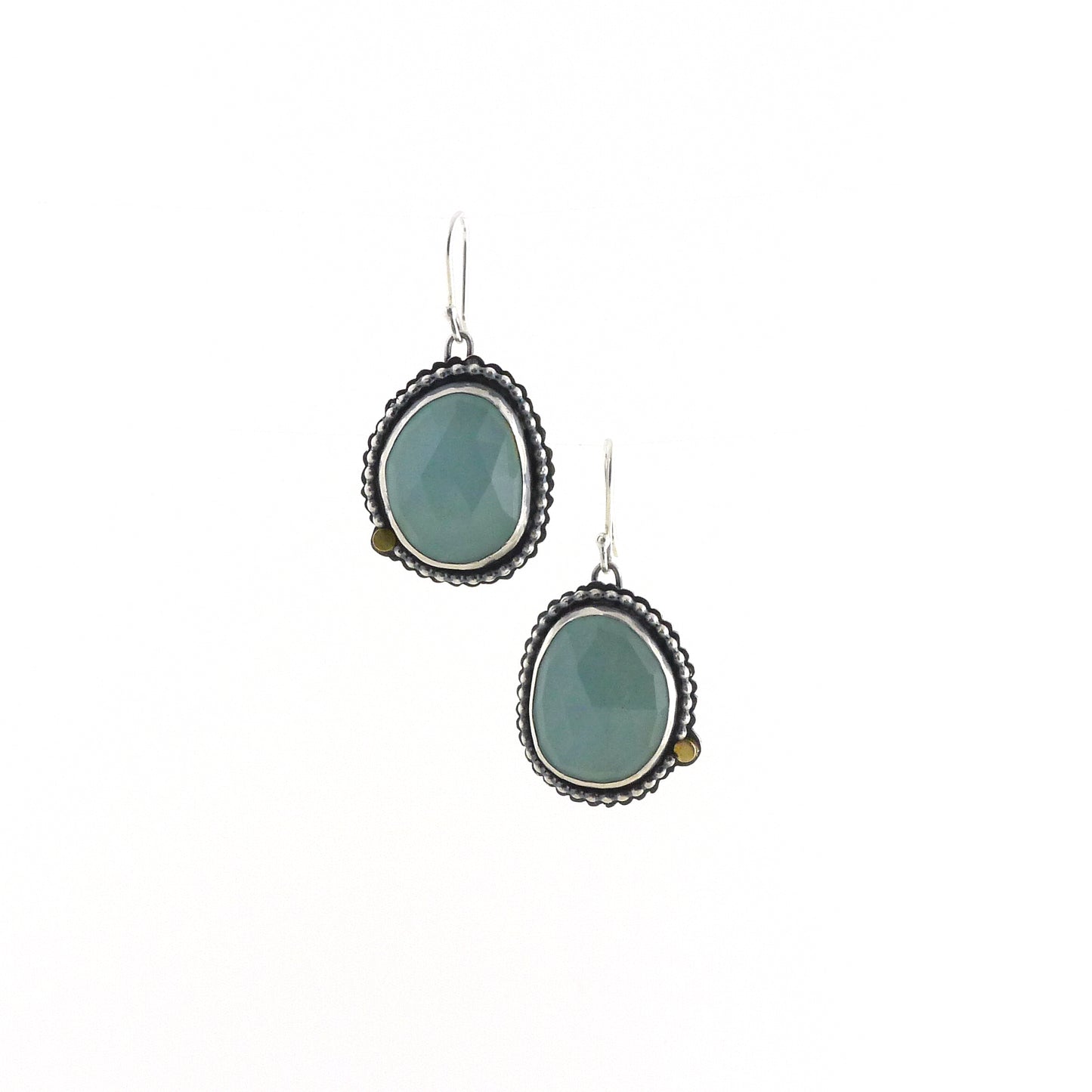 Faceted Aquamarine Earrings