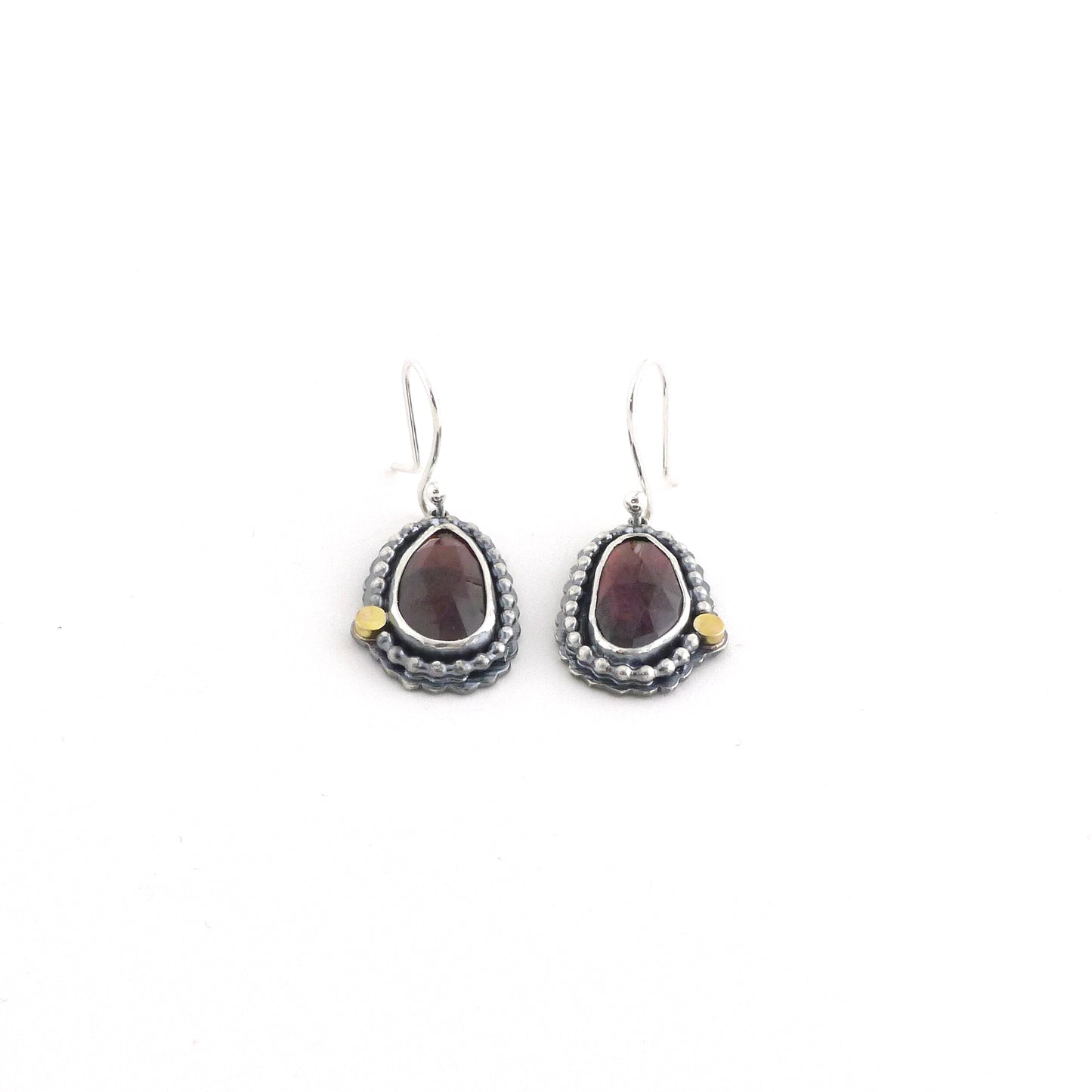 Faceted Garnet Earrings