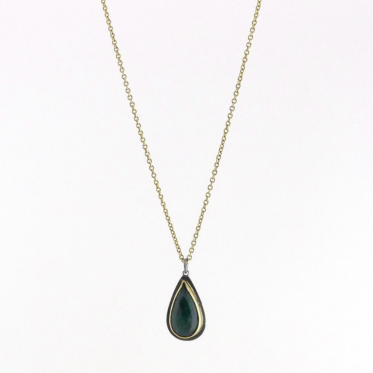 Faceted Emerald Pendant