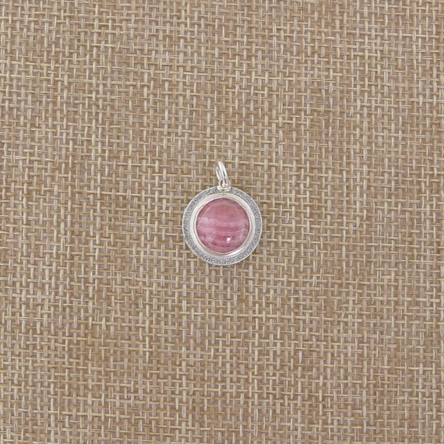 Joy Charm - Rhodochrosite Circle