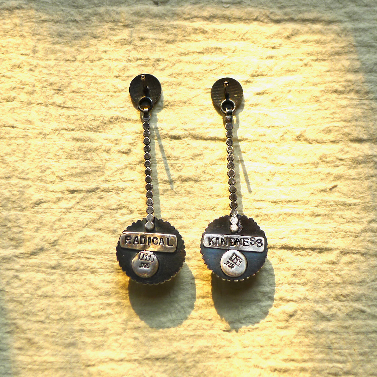 Lapis Lazuli Circle Drop Earrings - RADICAL KINDNESS