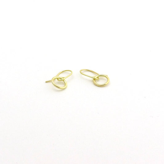 18 Karat Gold Small but Mighty Earrings with Ear wires