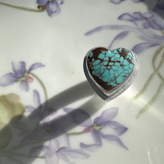 Turquoise Heart Ring